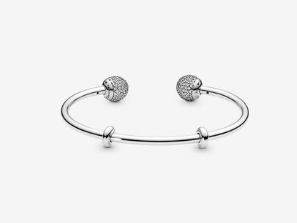 Iconic Silver Open Bangle