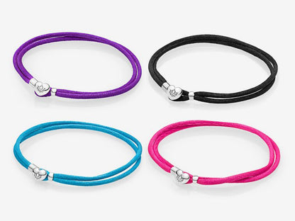 Pink Fabric Bracelet
