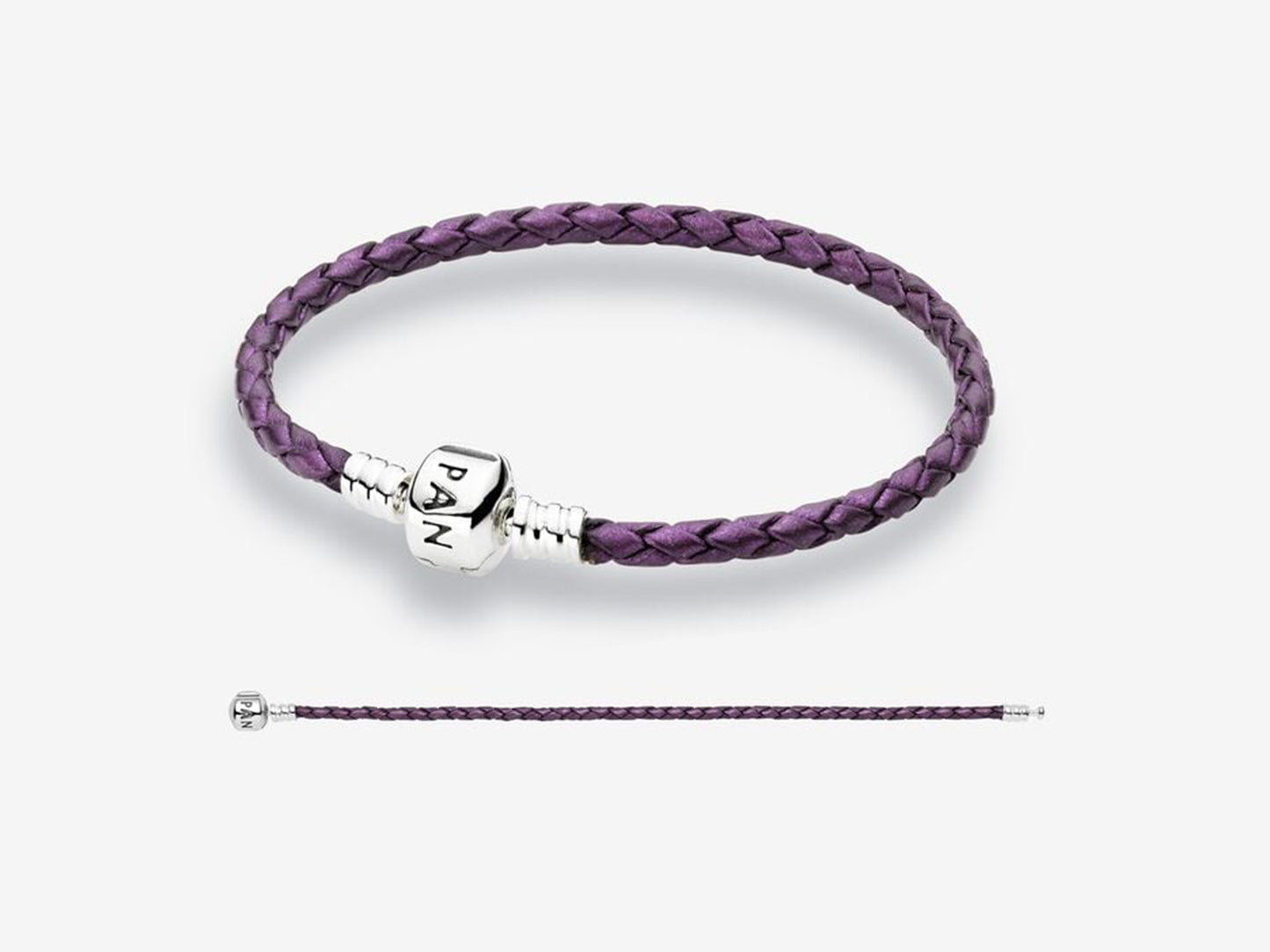 Purple Double Leather Bracelet