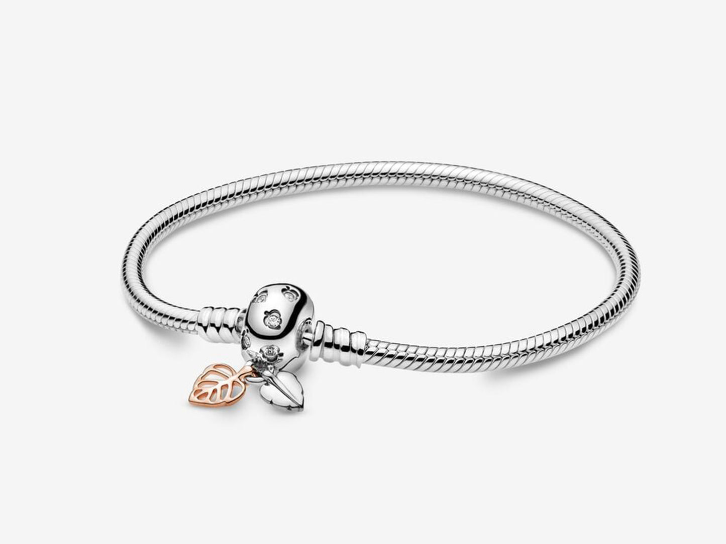 Classic Leaf and Serpent Chain Bracelet