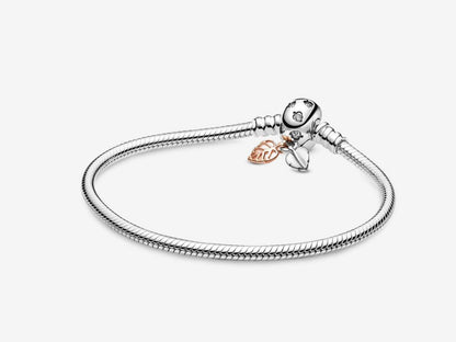 Classic Leaf and Serpent Chain Bracelet