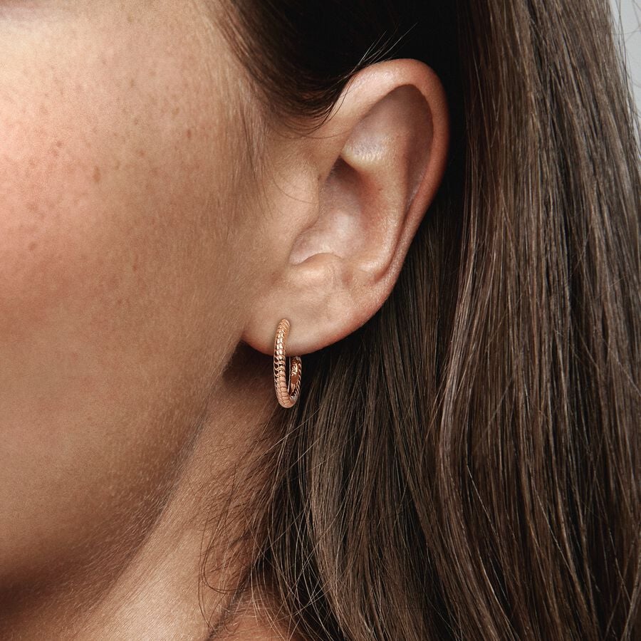 Small Charm Hoop Earrings