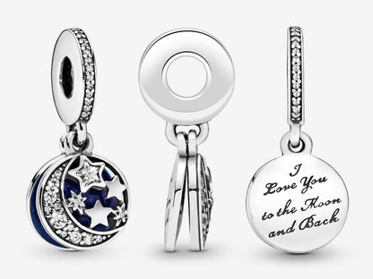 Moon & Blue Sky Dangle Charm