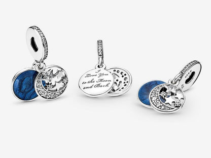 Moon & Blue Sky Dangle Charm