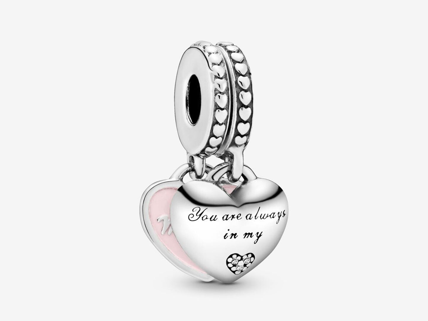 Mother & Daughter Hearts Dangle Charm