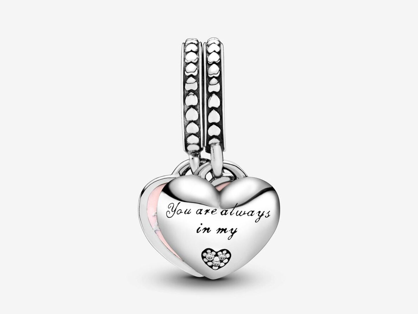 Mother & Daughter Hearts Dangle Charm