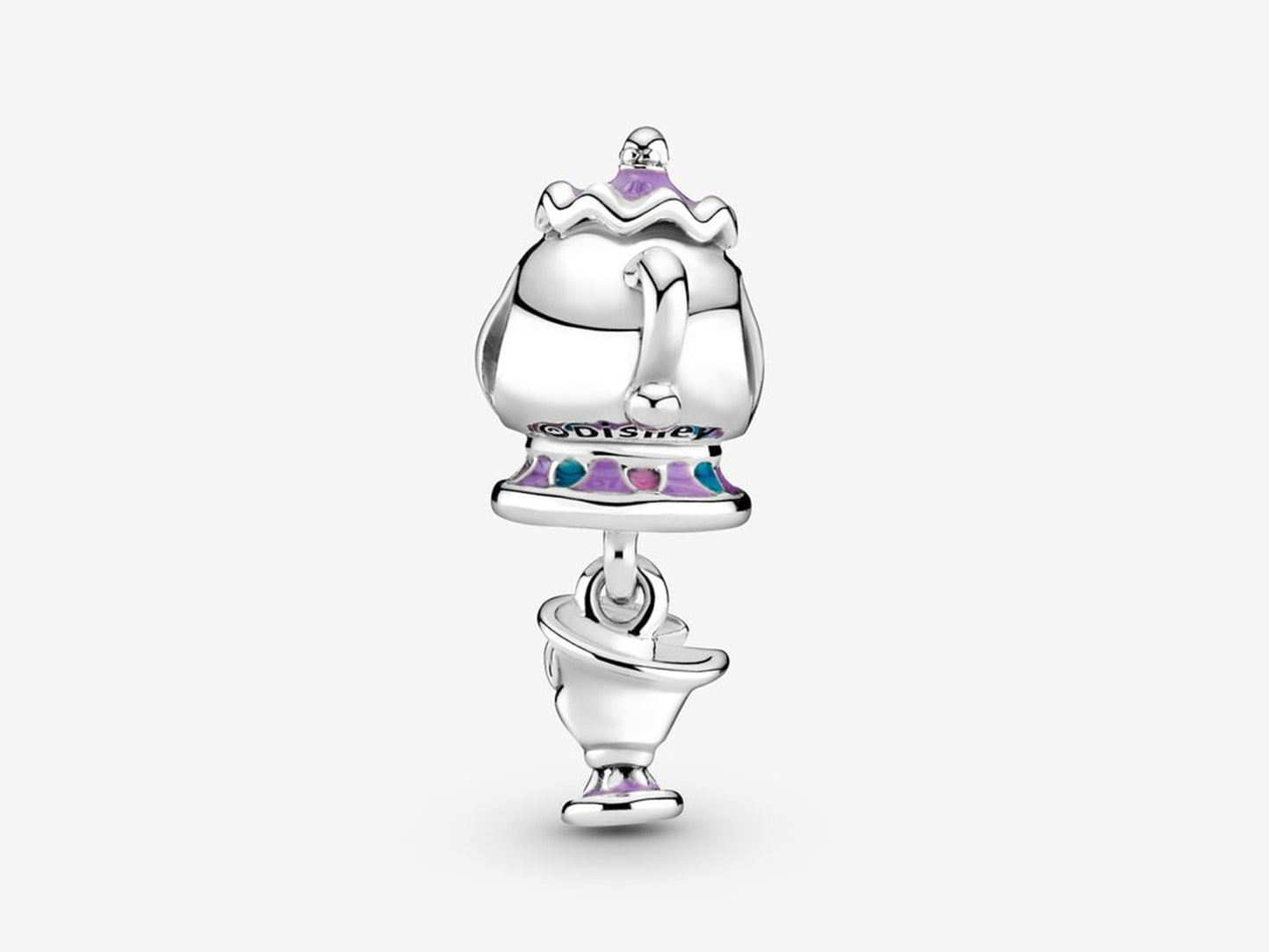 Disney Beauty and the Beast Mrs. Potts and Chip Dangle Charm