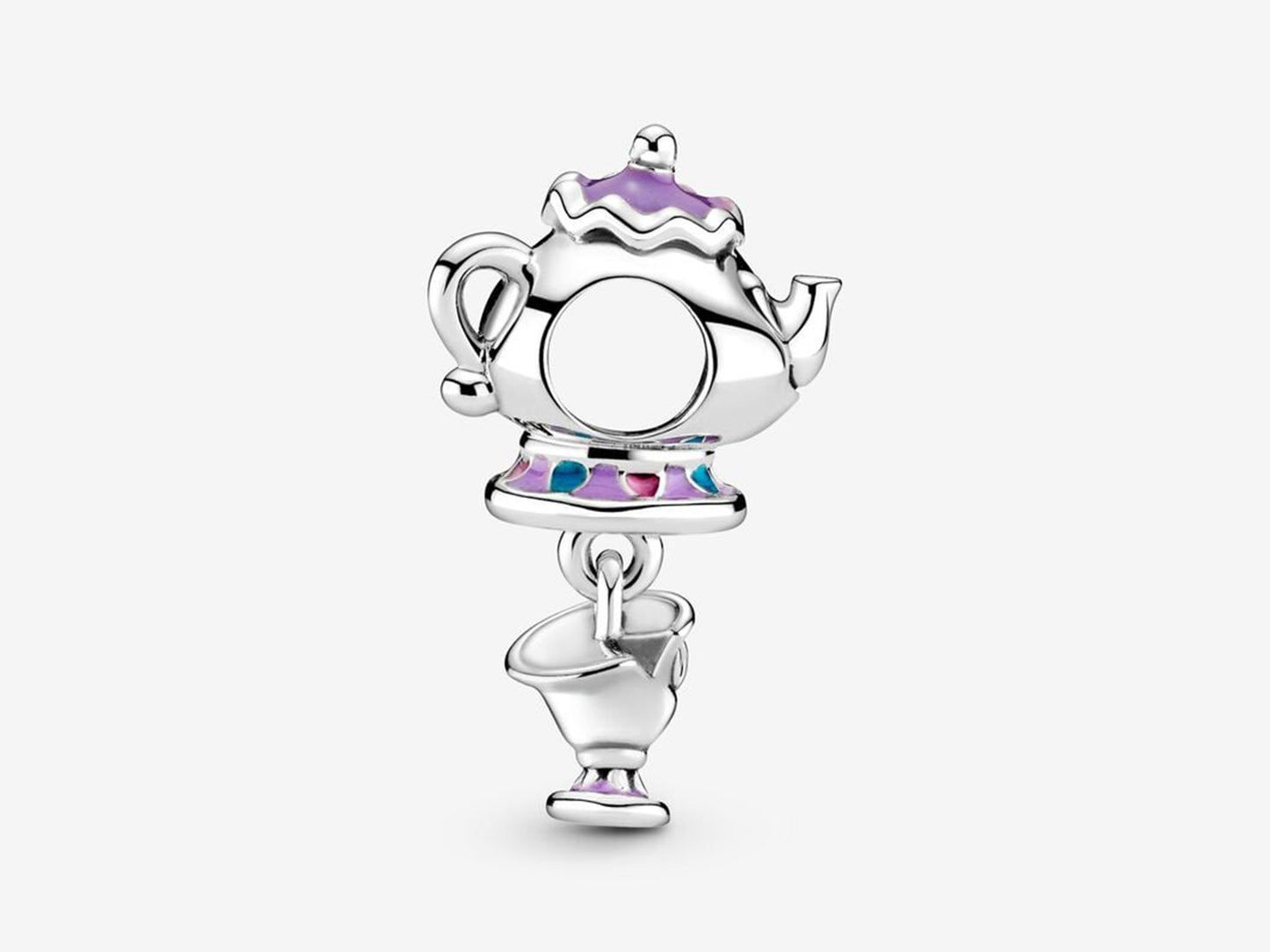 Disney Beauty and the Beast Mrs. Potts and Chip Dangle Charm