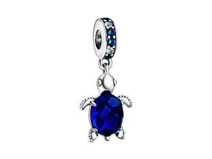 Murano Glass Sea Turtle Dangle Charm