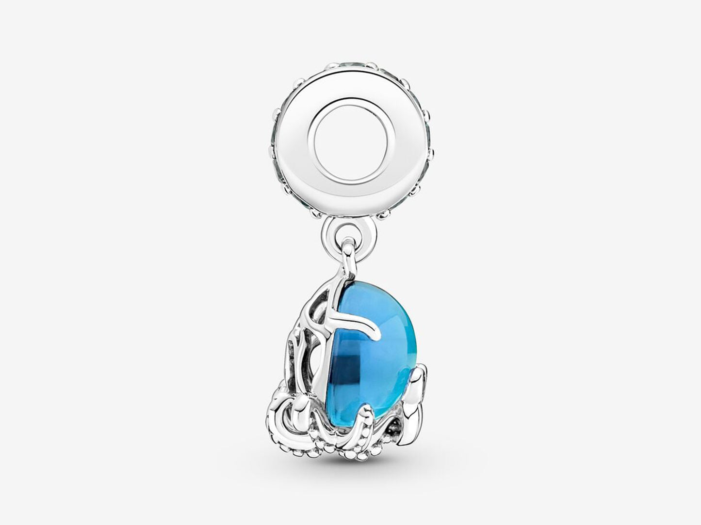 Murano Glass Cute Octopus Dangle Charm