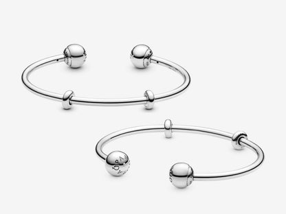 Silver Open Bangle