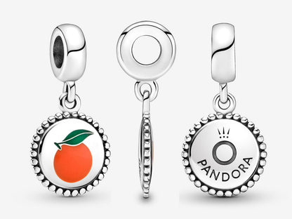 Orange Patterned Charm