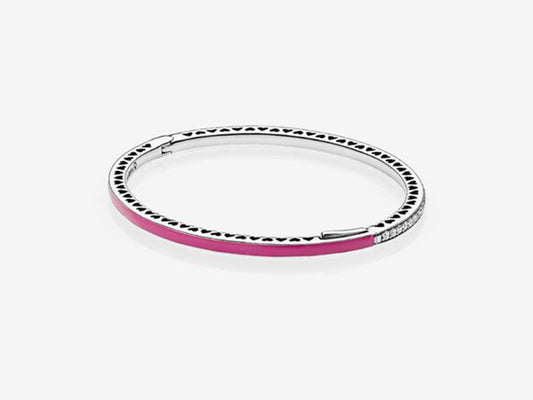 Cherry Red Shining Heart Bracelet