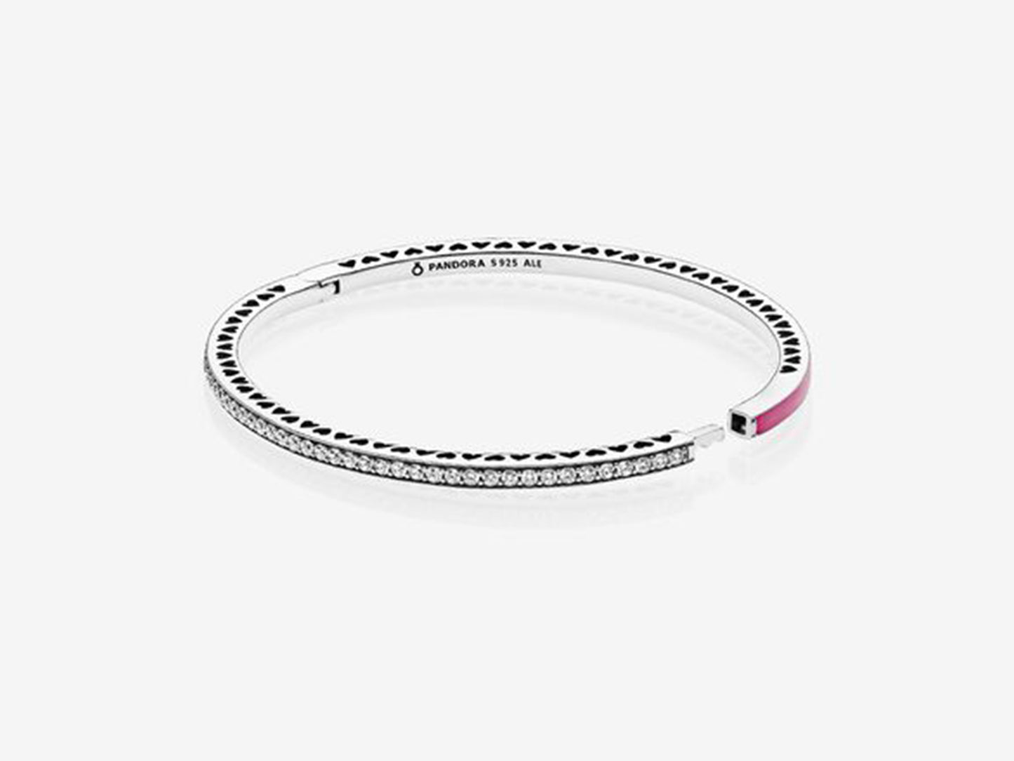 Cherry Red Shining Heart Bracelet