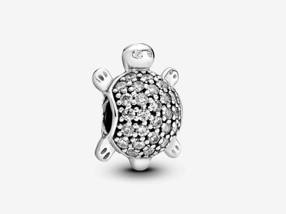 Pavé-set Turtle Charm