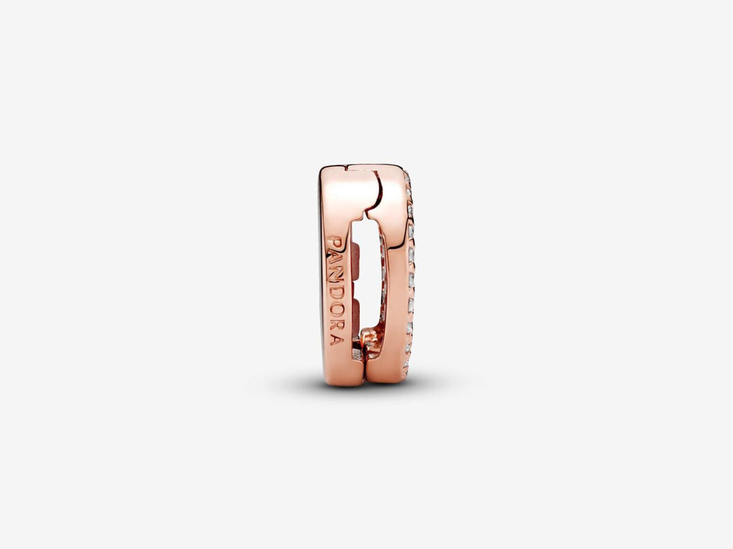Round Pave Clip Charm