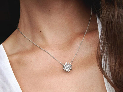 Pavé Daisy Collar Necklace