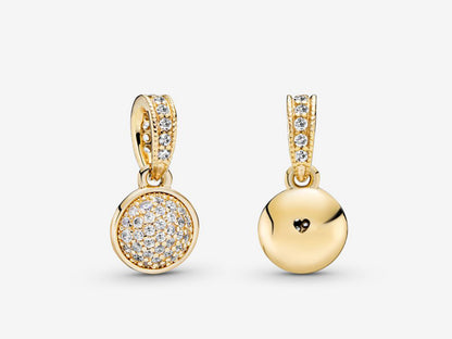 Pavé Gold pendant