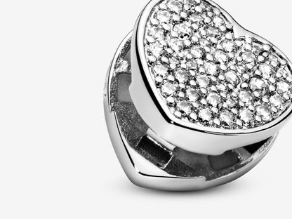 Pavé Heart Clasp Charm