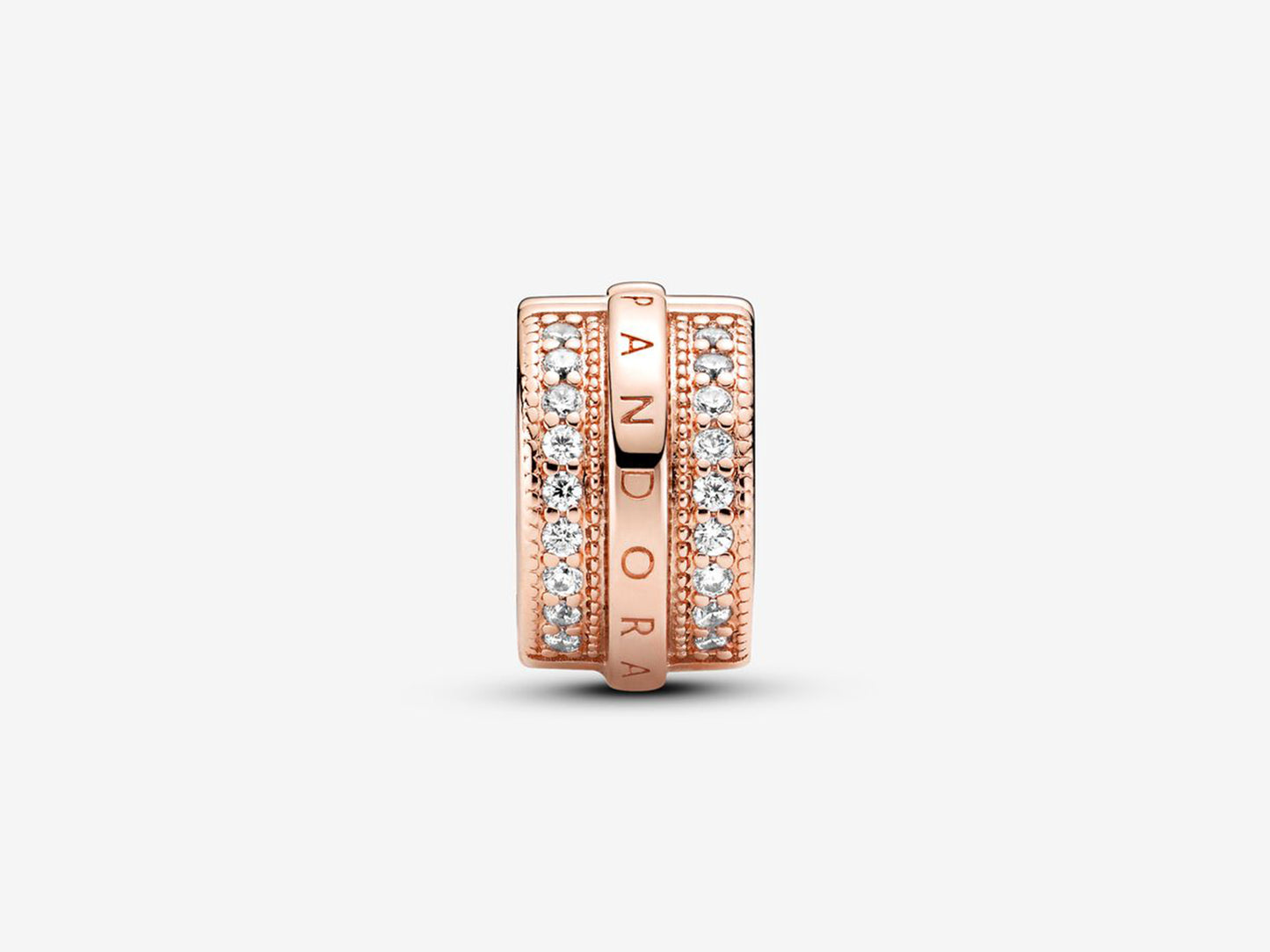 Pave Logo Fix Clip Charm