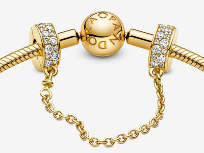 Pavé Safety Chain Charm