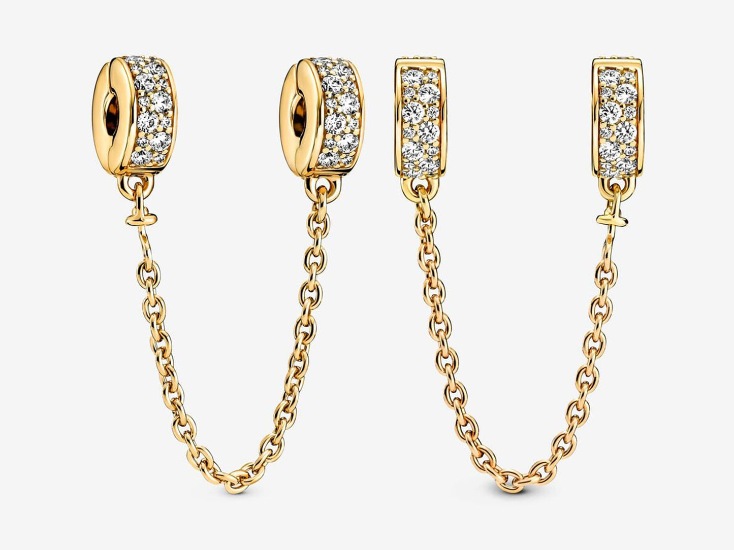 Pavé Safety Chain Charm