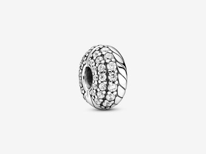 pavé snake bone chain clip Charm