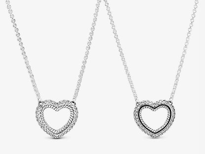Pavé Snake Chain Heart Charm