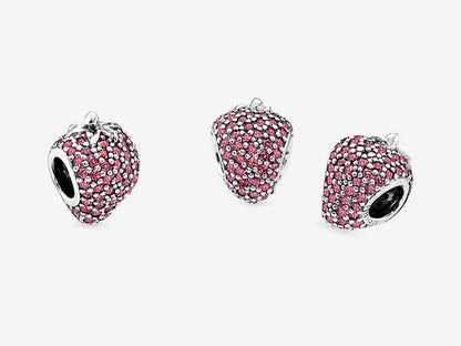 Pave Strawberry Charm