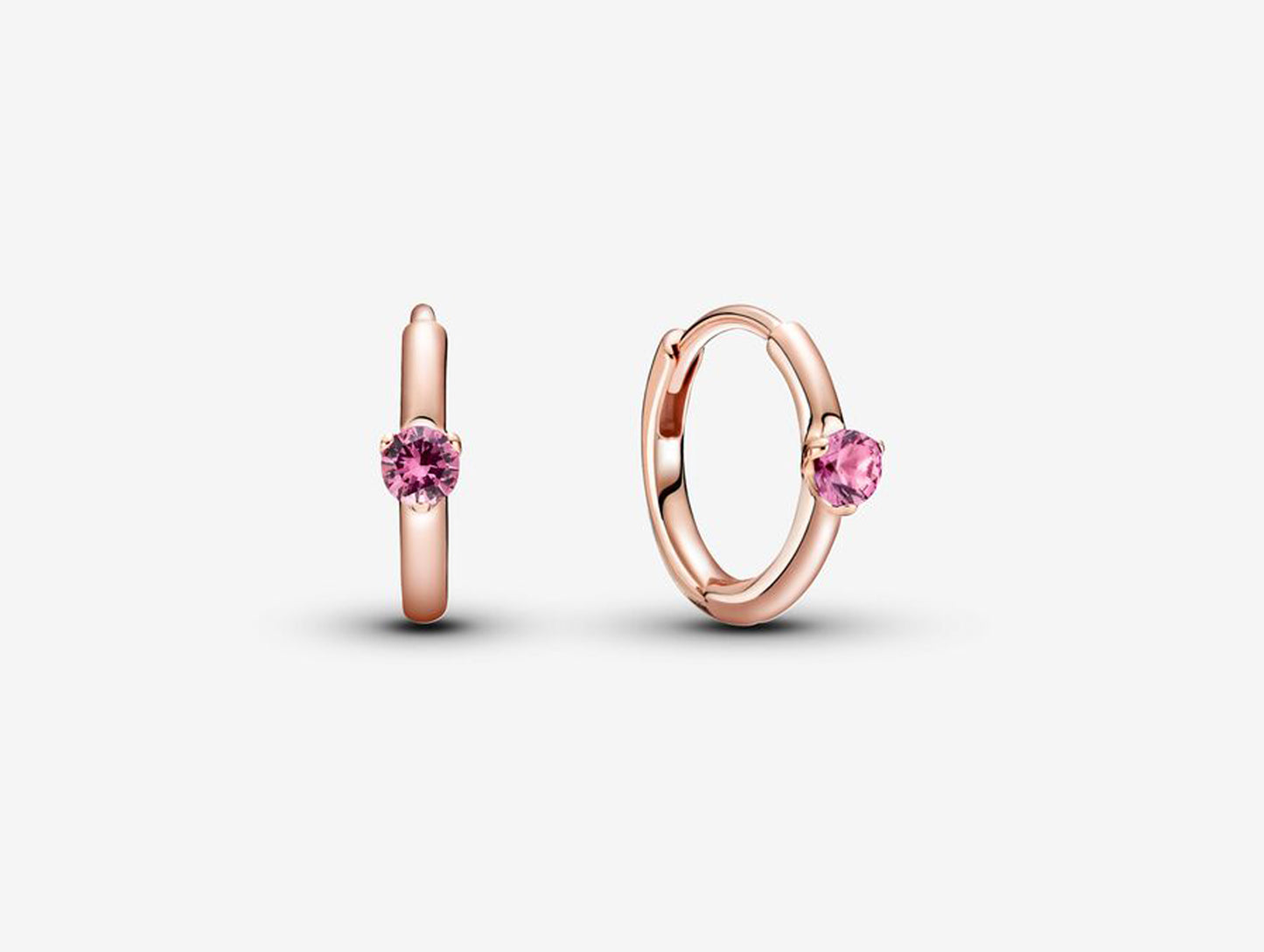 Peach Blossom Radiance Hoop Earrings