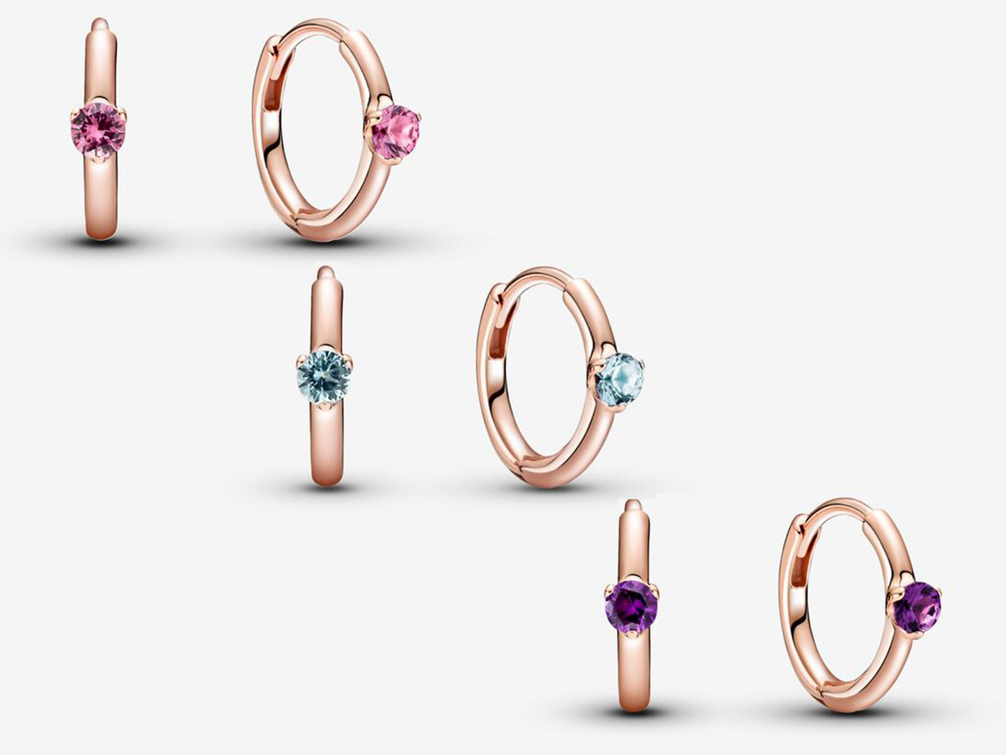 Peach Blossom Radiance Hoop Earrings