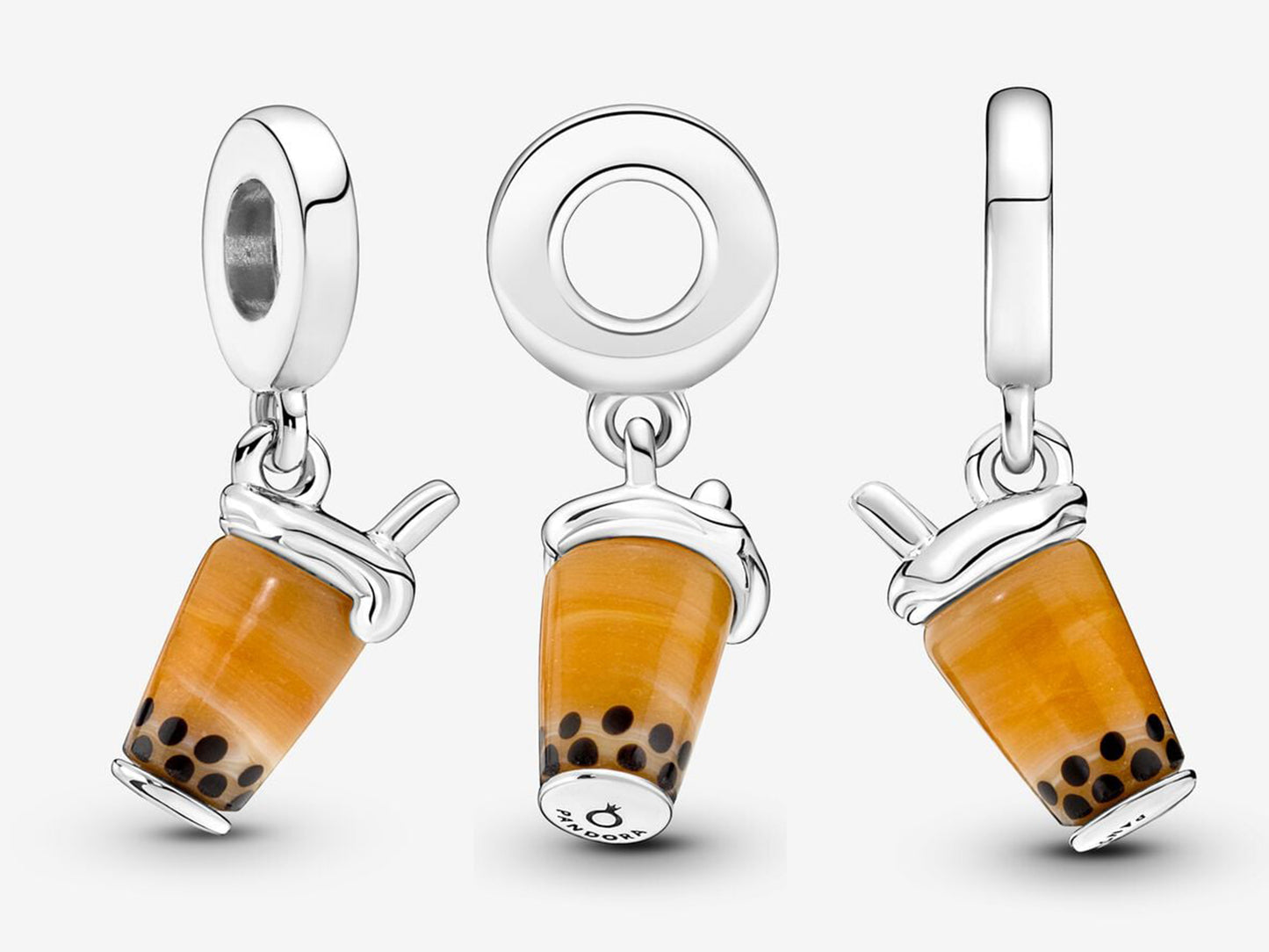 Murano Glass Bubble Tea Dangle Charm