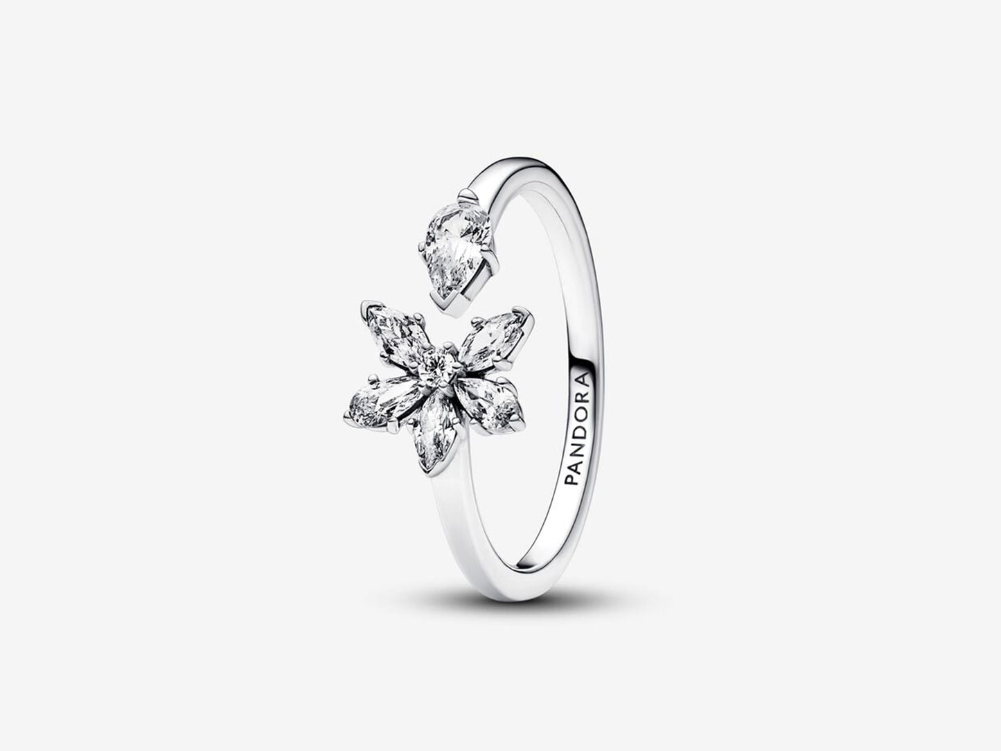 Sparkling Herbarium Cluster Open Ring
