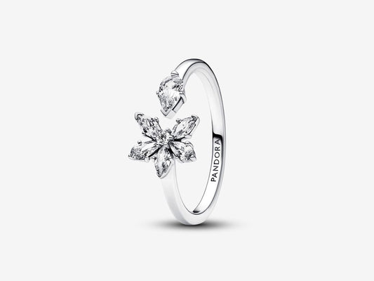 Sparkling Herbarium Cluster Open Ring