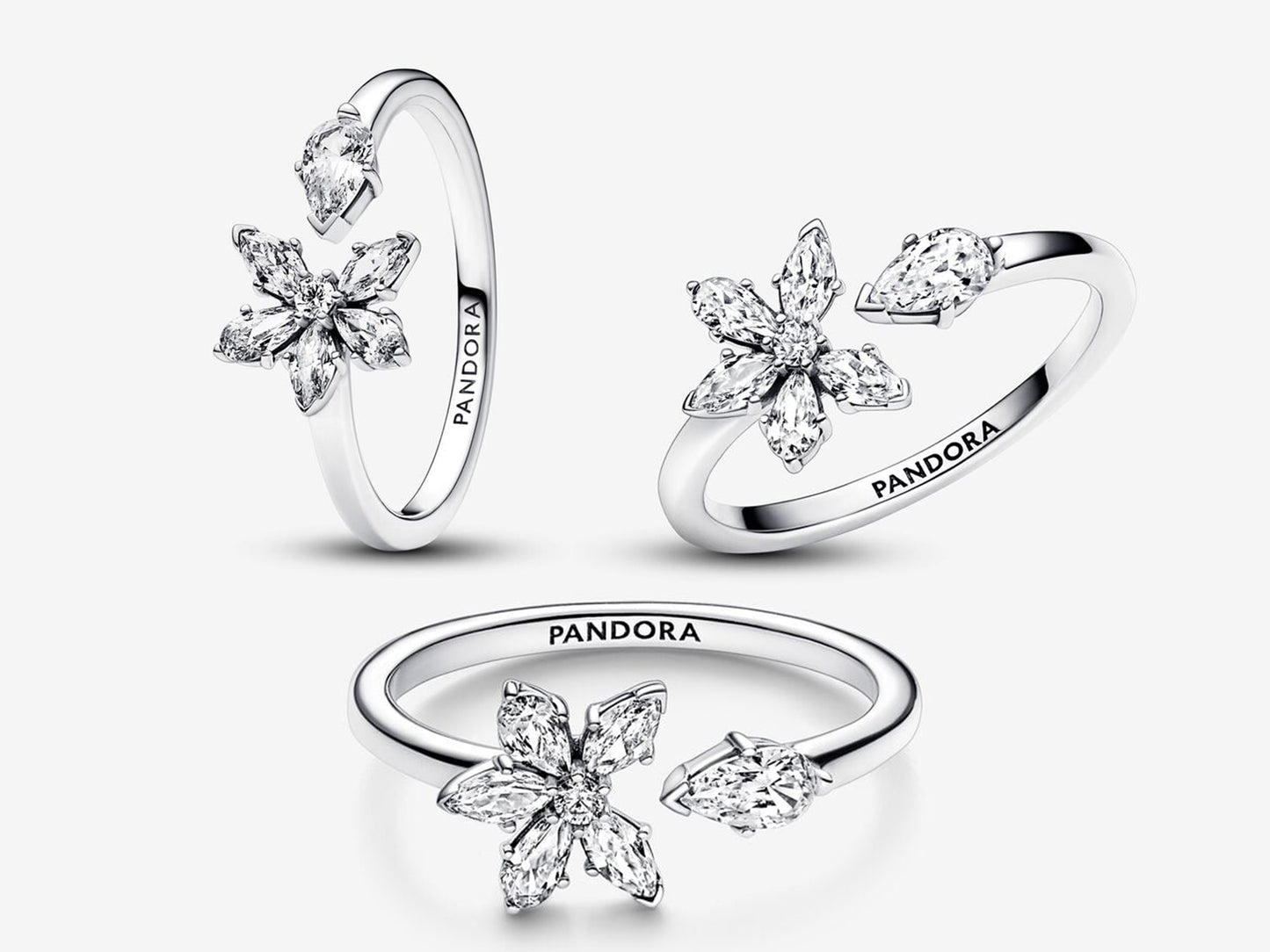Sparkling Herbarium Cluster Open Ring
