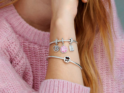Pink Birthday Cake Dangle Charm