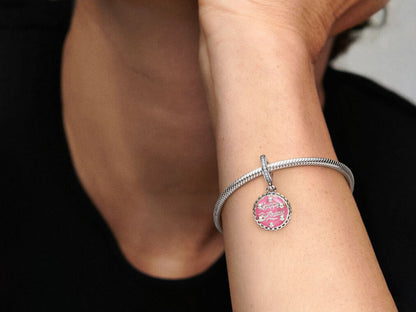 Pink Birthday Cake Dangle Charm