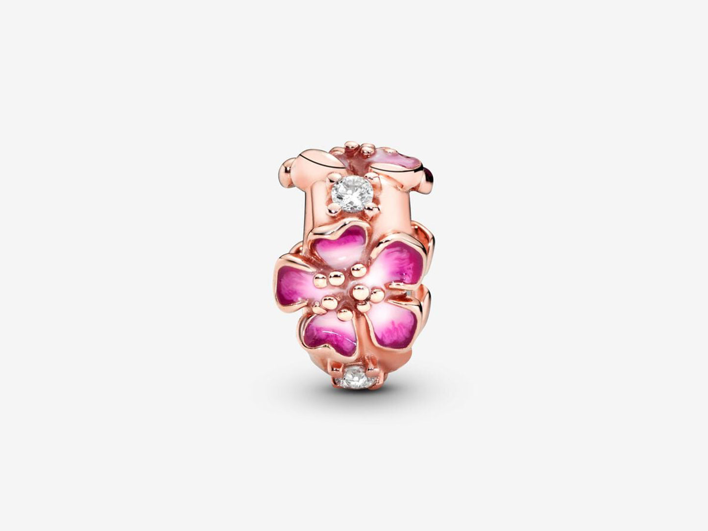 Pink Blossom Clip Charm