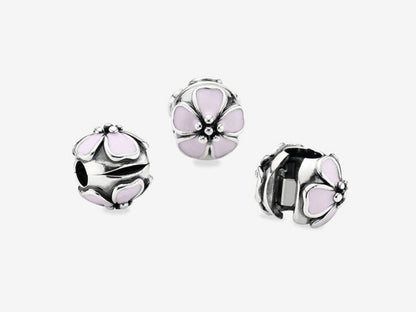 Pink Blossom Clip Charm