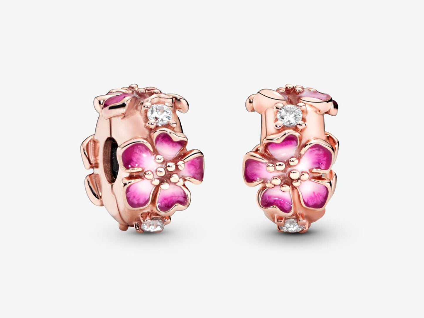Pink Blossom Clip Charm