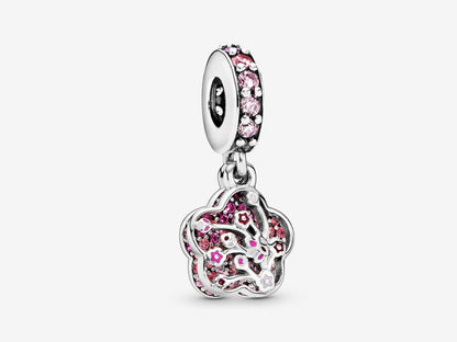 Pink Blossom Mosaic Charm