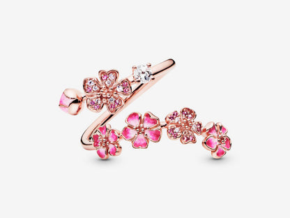 Pink Blossom Open Ring