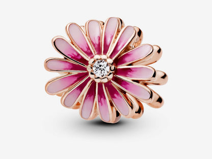 Pink Daisy Flower Charm