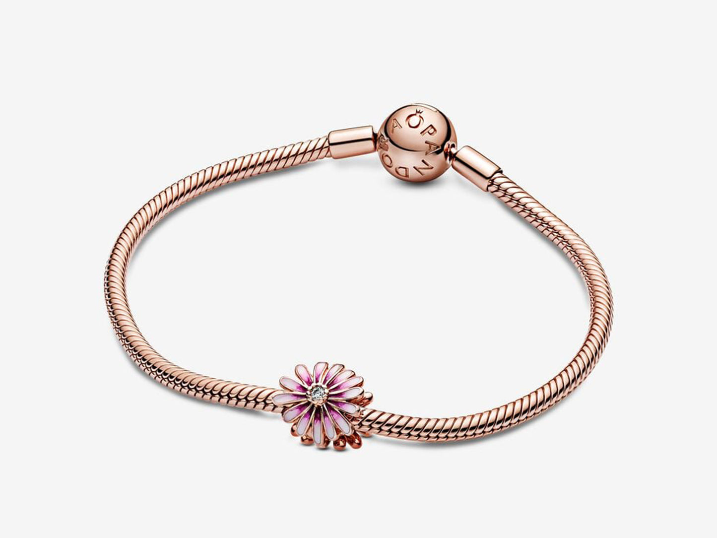 Pink Daisy Flower Charm