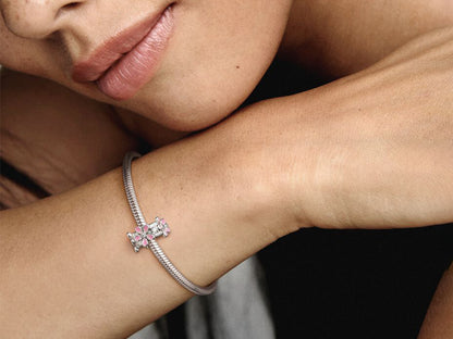 Pink Daisy Clip Charm