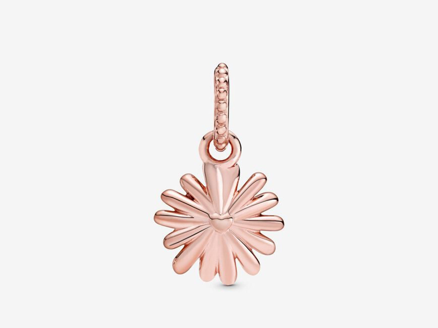 Pink Daisy Flower Dangle Charm