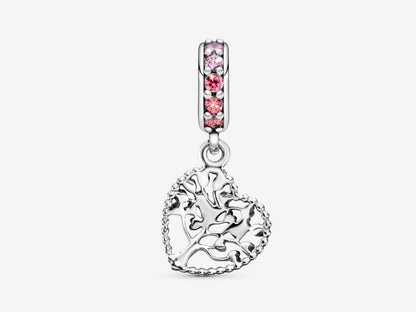 Pink Family Tree Charm