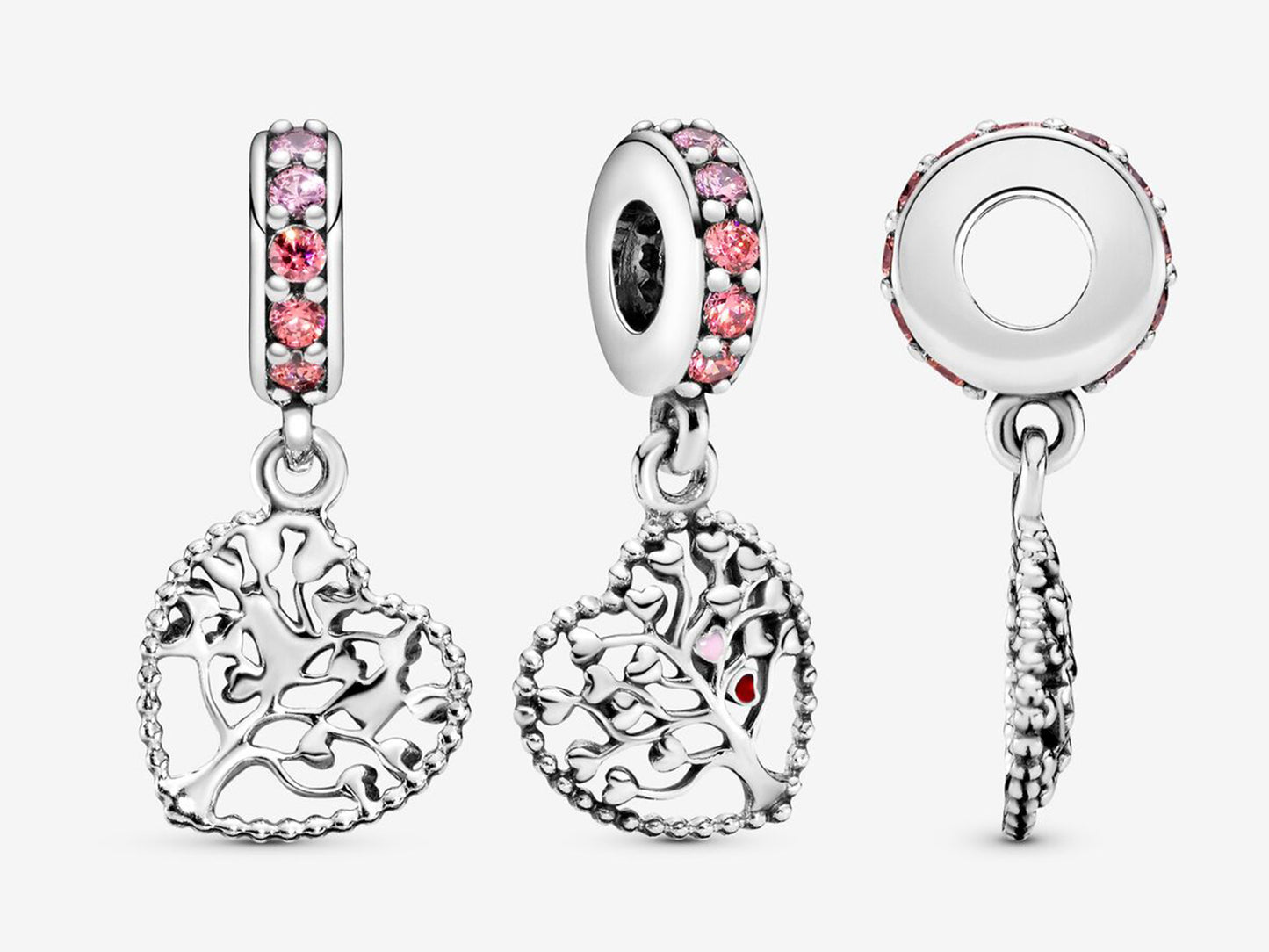 Pink Family Tree Charm