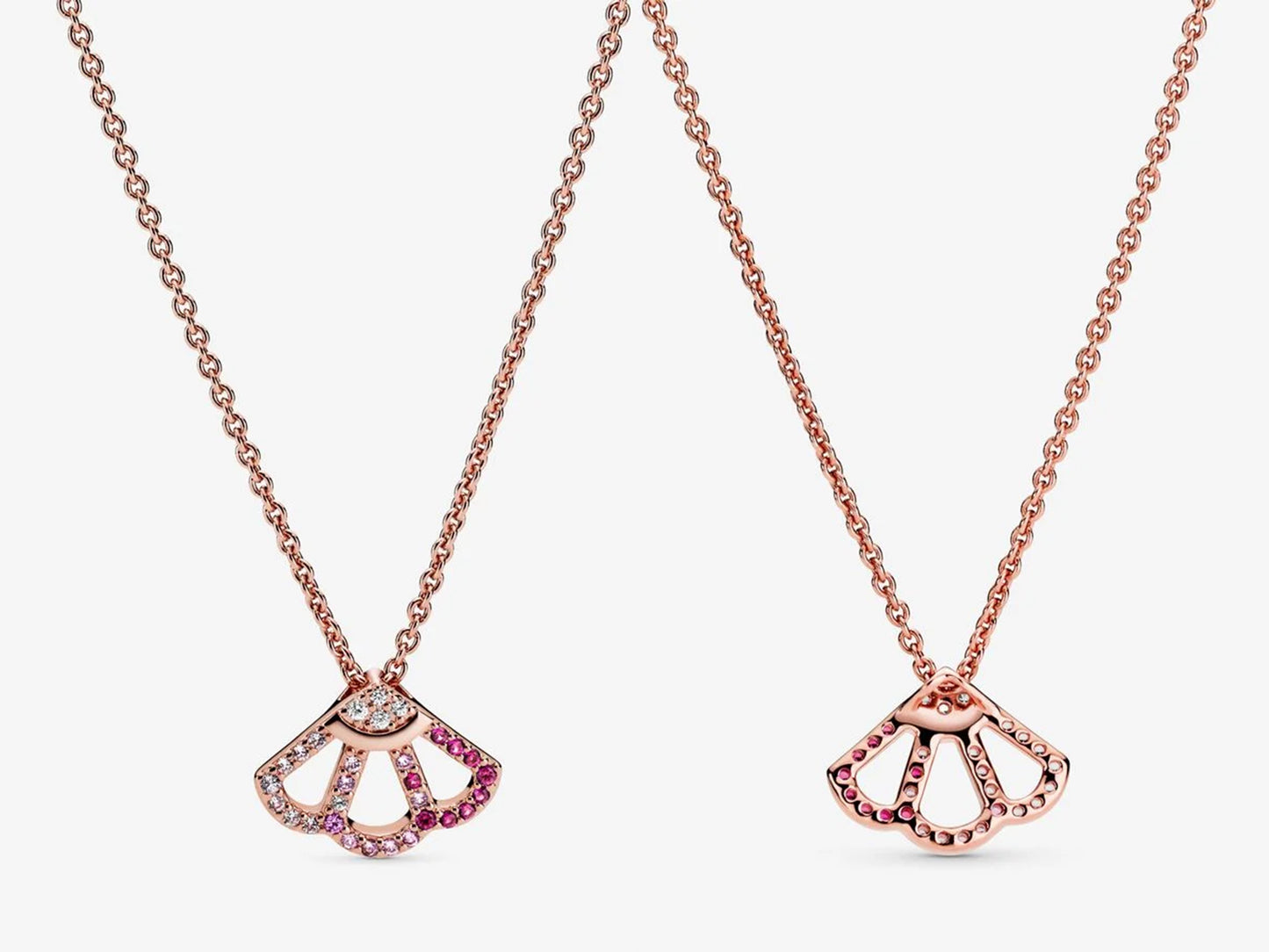 Pink Fan Choker Necklace