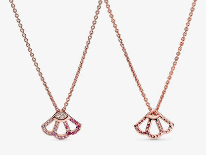 Pink Fan Choker Necklace